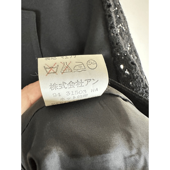 VINTAGE 90's Louis Feraud Crochet Elbow Sleeve Blazer size XS - Picture 9 of 12